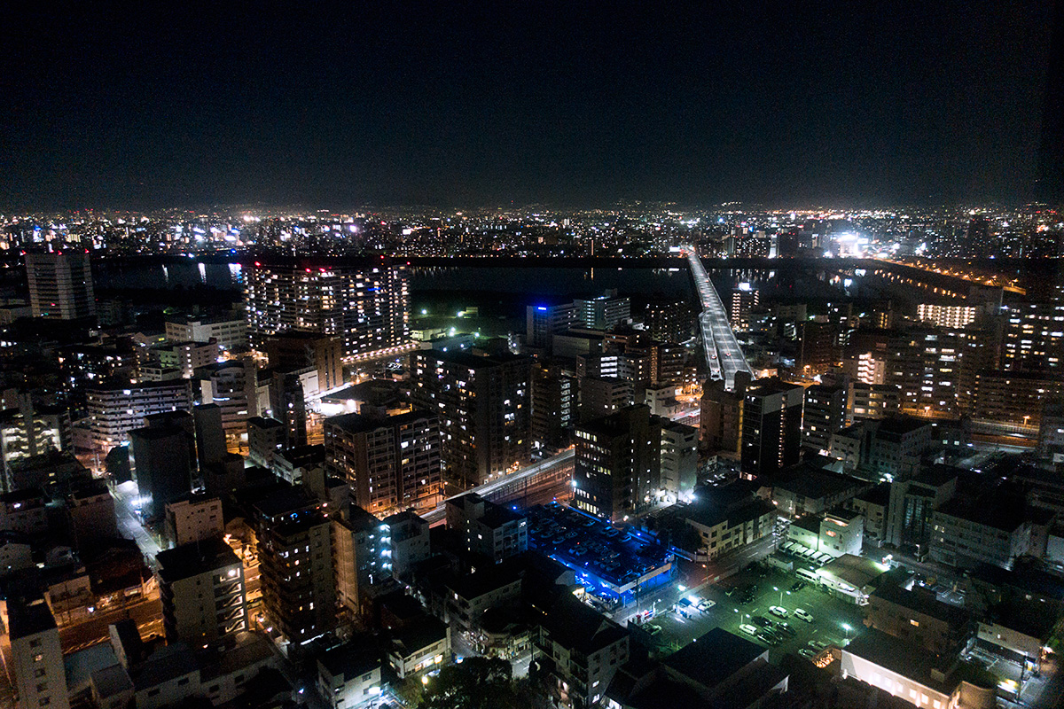 ウェスティンホテル大阪エグゼクティブルームからの夜景