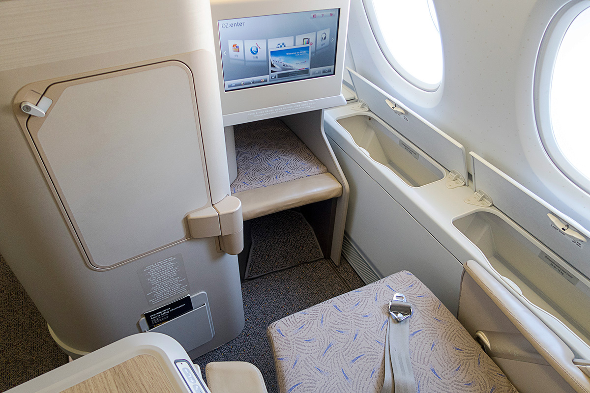 アシアナ航空A380ビジネスクラスのシート